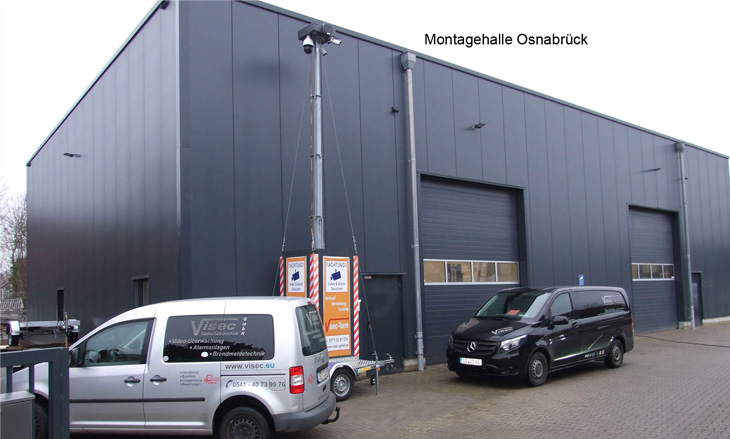 Visec Video-Turm Montagehalle in Osnabrück